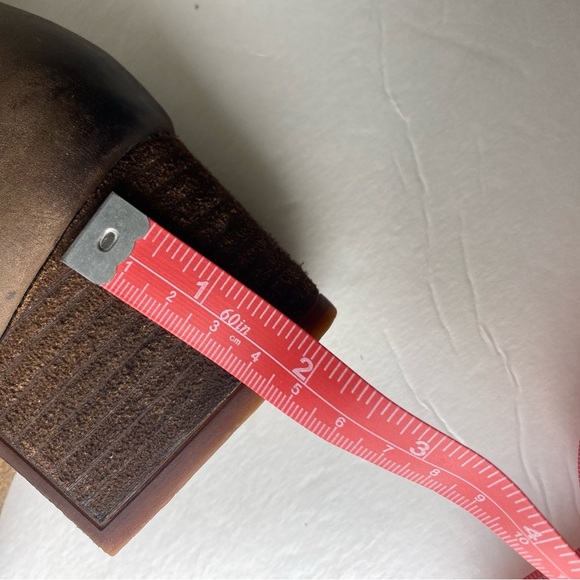 Abeo Women's Size 9 Felicity Brown Leather Side Zip Block Heel Ankle Booties - Picture 9 of 10